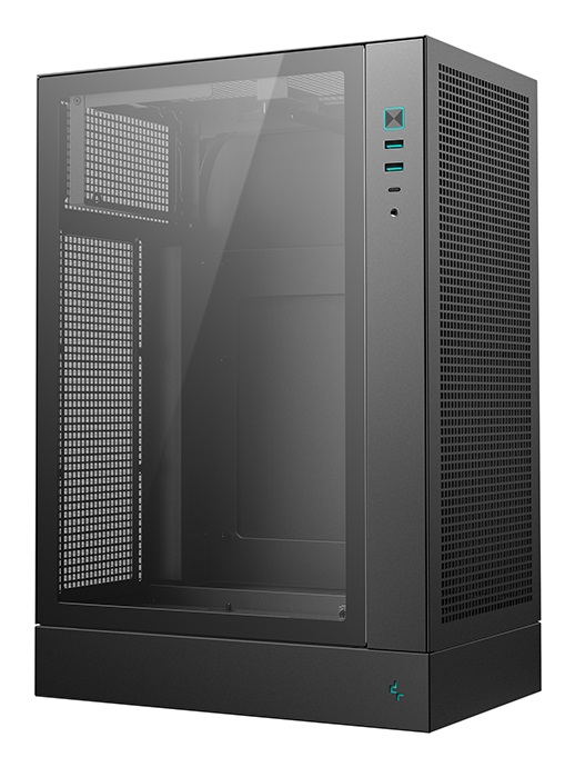 DeepCool CH170 PLUS Tower Midi-Tower Nero - Compatibile ATX, micro ATX, Mini-ITX, Vetro Temperato