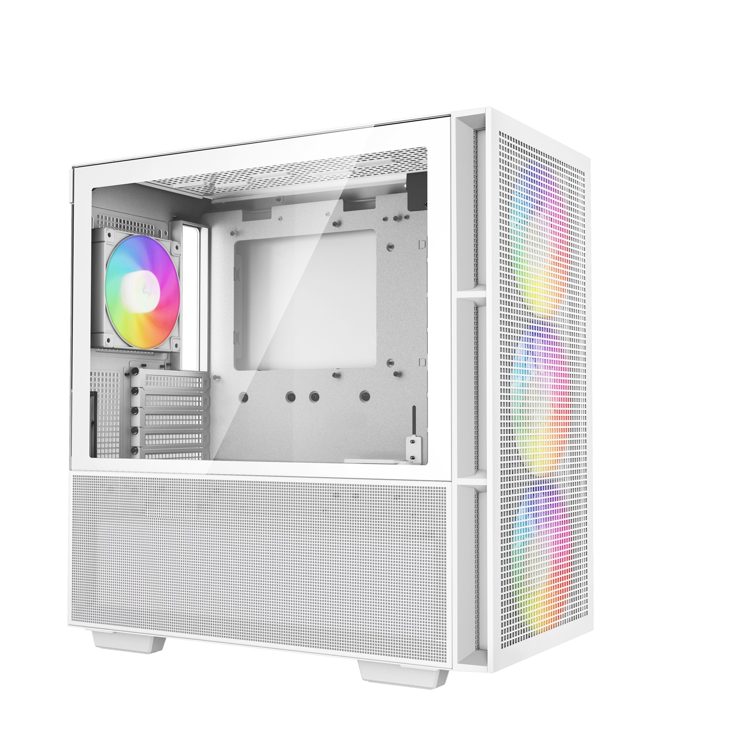 DeepCool CH560 WH Midi Tower Bianco - Case Gaming con Vetro Temperato, 4 Ventole ARGB, Compatibile E-ATX/ATX/MicroATX