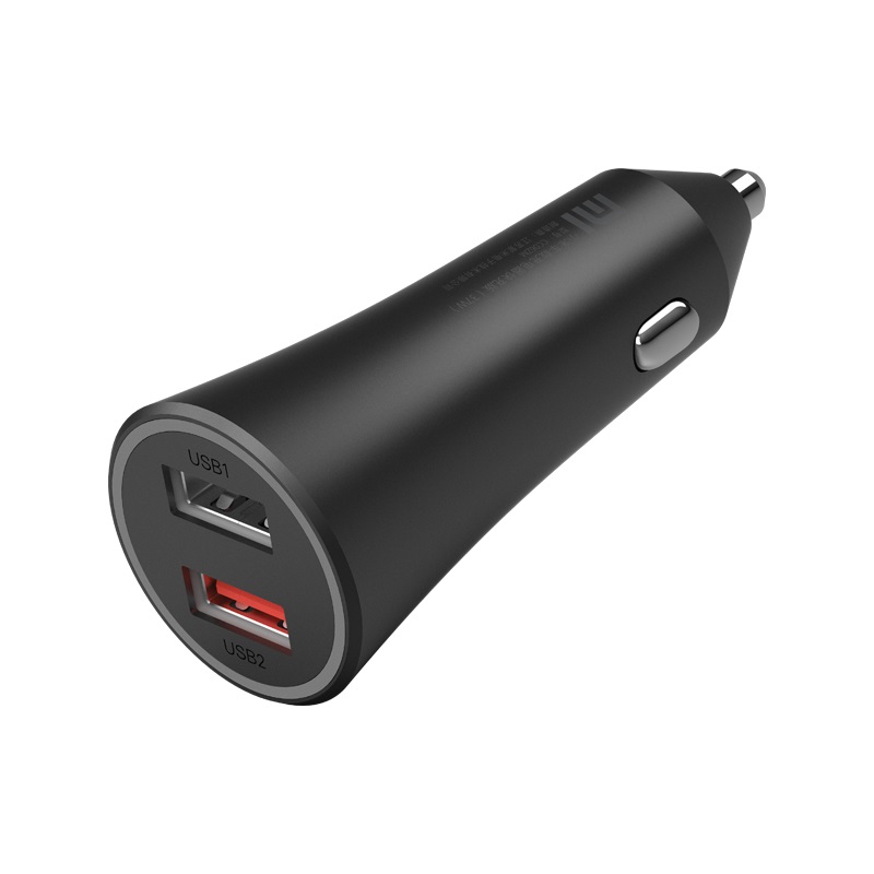 Xiaomi Caricabatterie per Auto Originale GDS4147GL Dual USB 37W Nero per Smartphone e Tablet