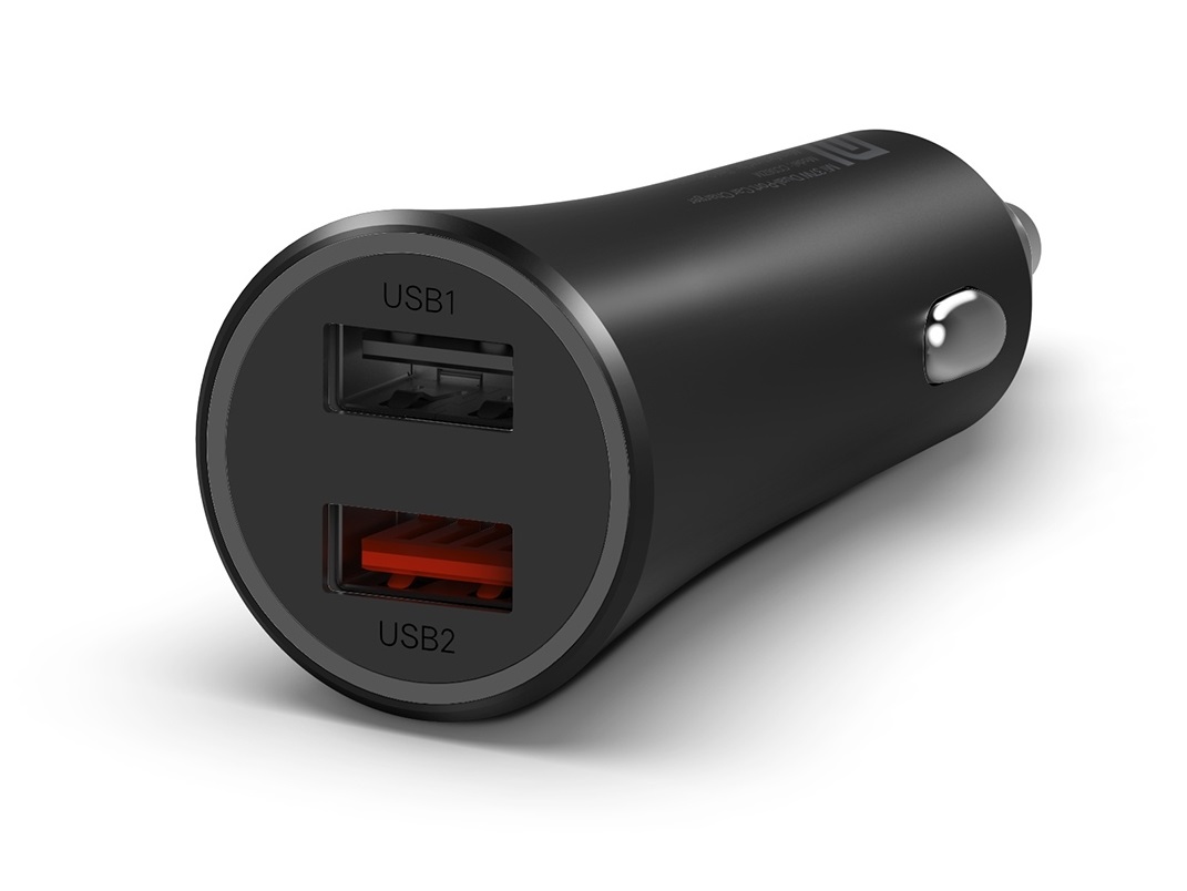 Xiaomi Caricabatterie per Auto Originale GDS4147GL Dual USB 37W Nero per Smartphone e Tablet
