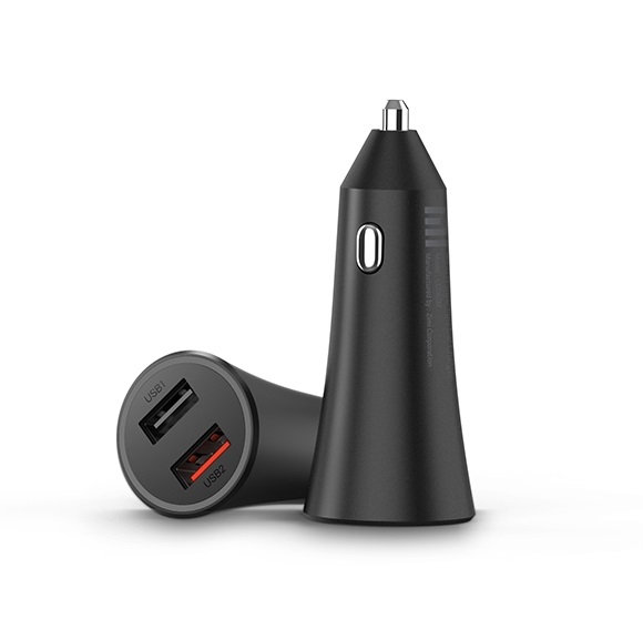 Xiaomi Caricabatterie per Auto Originale GDS4147GL Dual USB 37W Nero per Smartphone e Tablet