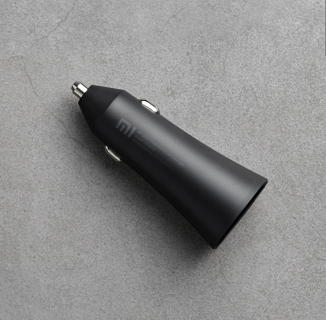 Xiaomi Caricabatterie per Auto Originale GDS4147GL Dual USB 37W Nero per Smartphone e Tablet