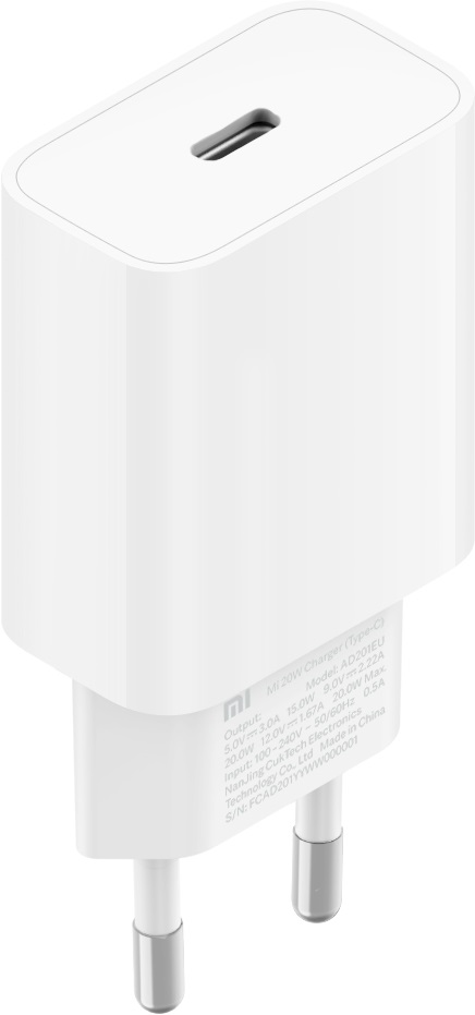 Xiaomi BHR4927GL Caricabatterie 20W USB Type-C Bianco - Ricarica Rapida Compatibile con Dispositivi Xiaomi e POCO