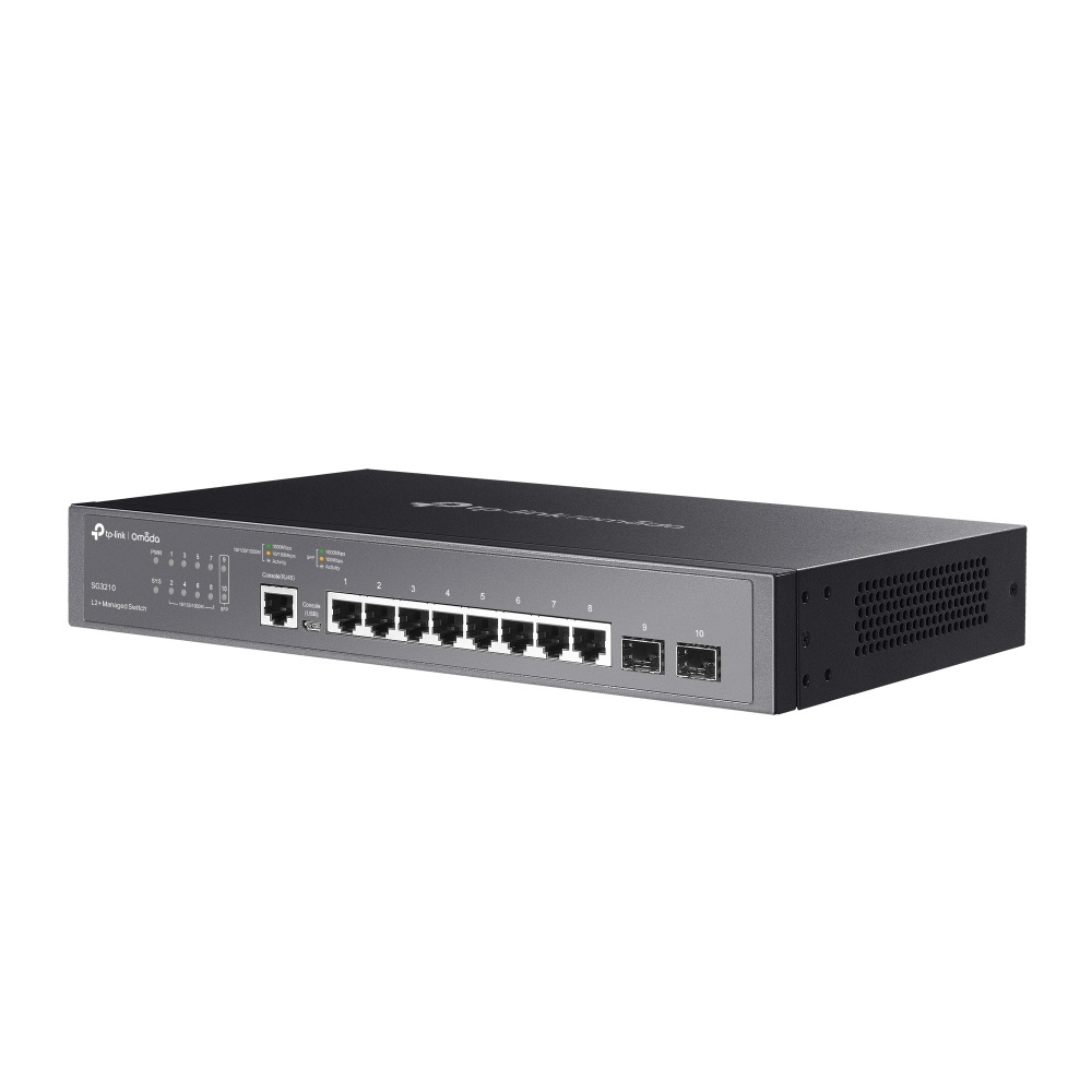TP-Link Omada SG3210 Switch di Rete Gestito L2/L3 con 8 Porte Gigabit Ethernet e 2 Slot SFP