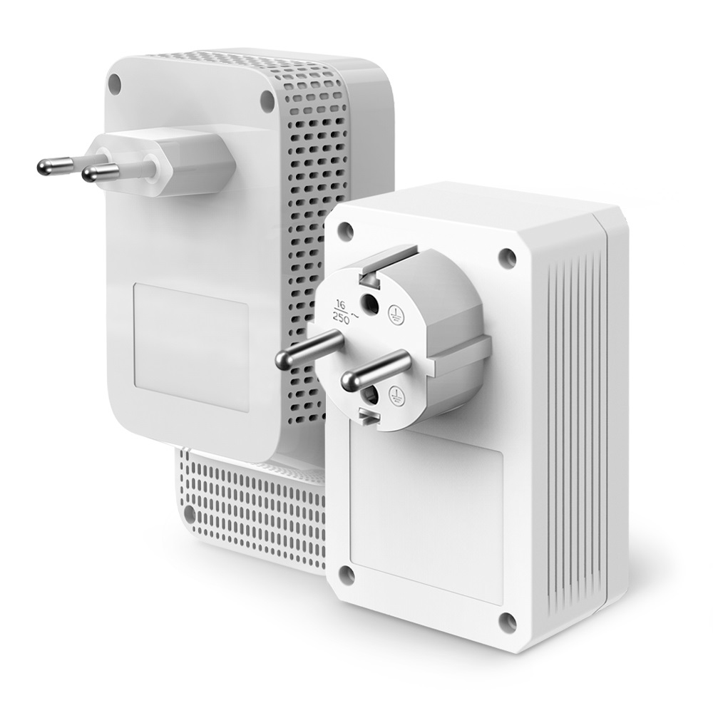 TP-Link TL-WPA7617 Kit Powerline WiFi AV1000 AC1200 Mbps, Dual Band, 1 Porta Gigabit, Plug and Play, HomePlug AV2, Presa Elettrica Passante