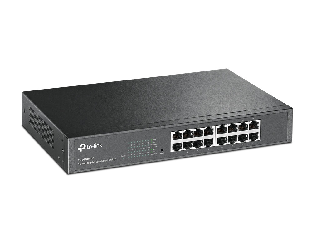 TP-Link TL-SG1016DE Switch Gestito L2 Gigabit Ethernet 16 Porte RJ-45 (10/100/1000) Rack 1U Nero