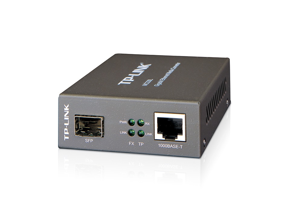 TP-Link MC220L Media Converter Gigabit Ethernet 1000 Mbit/s, LC, Monomodale & Multimodale, Supporto Hot-Swap