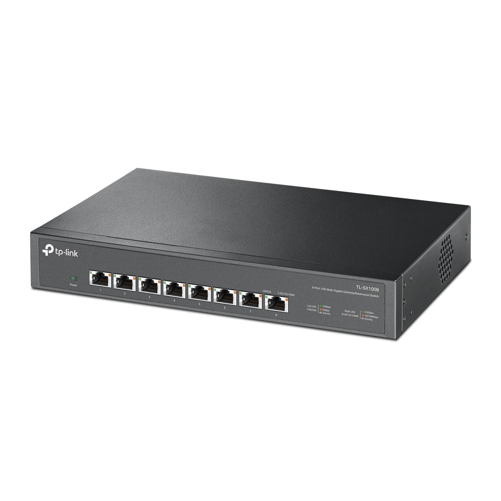 TP-Link TL-SX1008 Switch di Rete Non Gestito 10G Ethernet (100/1000/10000) 8 Porte 1U Nero