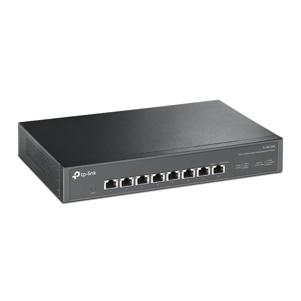 TP-Link TL-SX1008 Switch di Rete Non Gestito 10G Ethernet (100/1000/10000) 8 Porte 1U Nero
