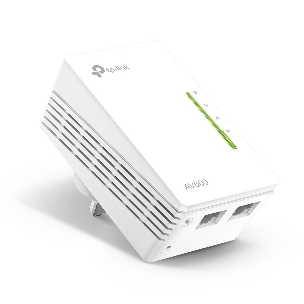 TP-Link TL-WPA4220 Powerline WiFi Extender AV600Mbps, 600 Mbit/s, 2 Porte Ethernet, Plug & Play, Tecnologia Powerline Avanzata
