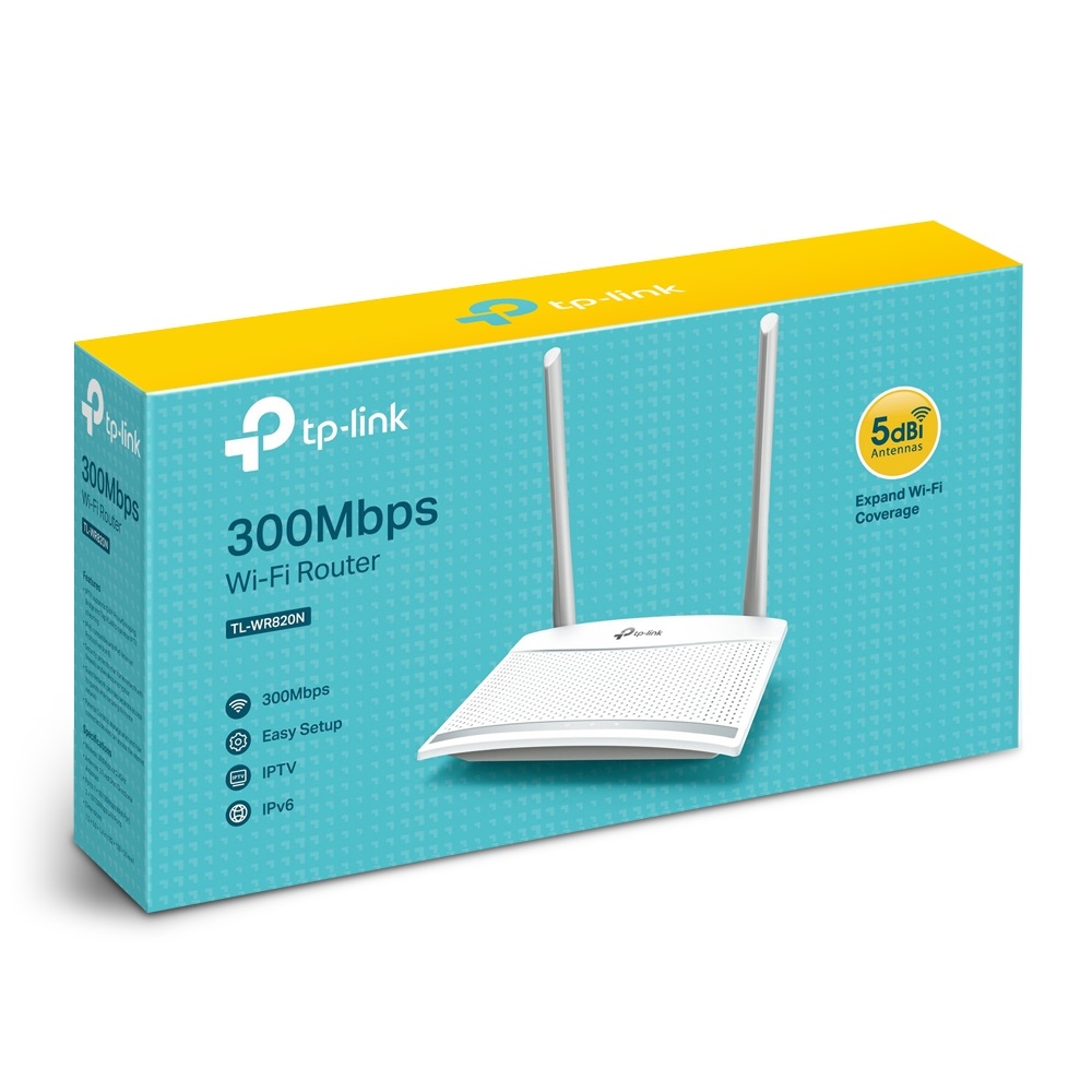 TP-Link TL-WR820N Router Wireless 300 Mbps, Wi-Fi 4 (802.11n), Banda Singola 2.4 GHz, Fast Ethernet, Bianco