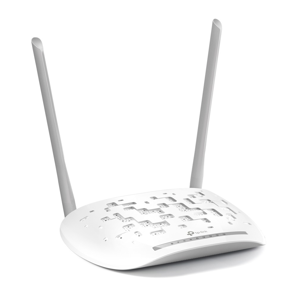 TP-Link TD-W8961N Modem Router ADSL2 Wireless N300 Mbps 4 Porte Fast Ethernet 10/100 Grigio e Bianco
