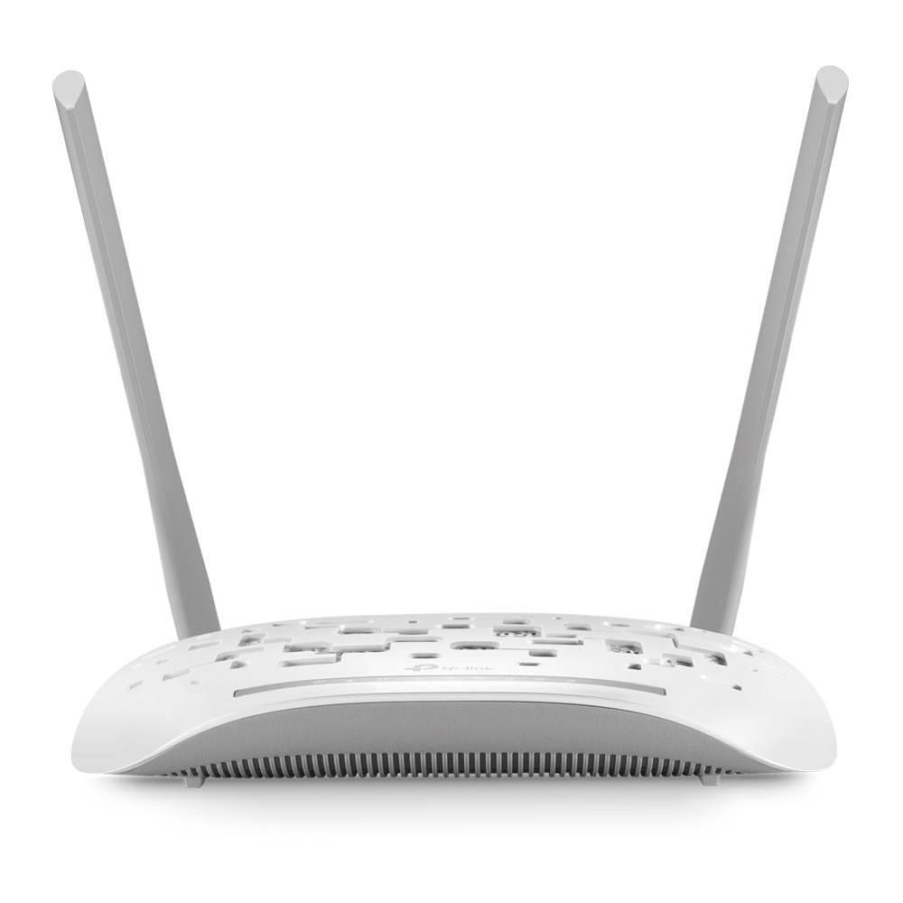 TP-Link TD-W8961N Modem Router ADSL2 Wireless N300 Mbps 4 Porte Fast Ethernet 10/100 Grigio e Bianco