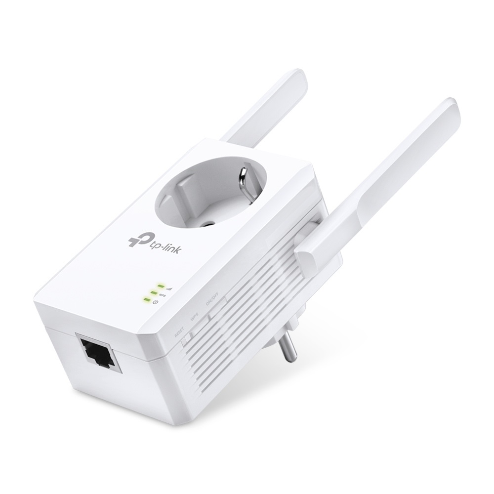 TP-Link TL-WA860RE Range Extender WiFi 300 Mbps con Presa Elettrica Integrata, 1 Porta LAN, 2 Antenne Esterne