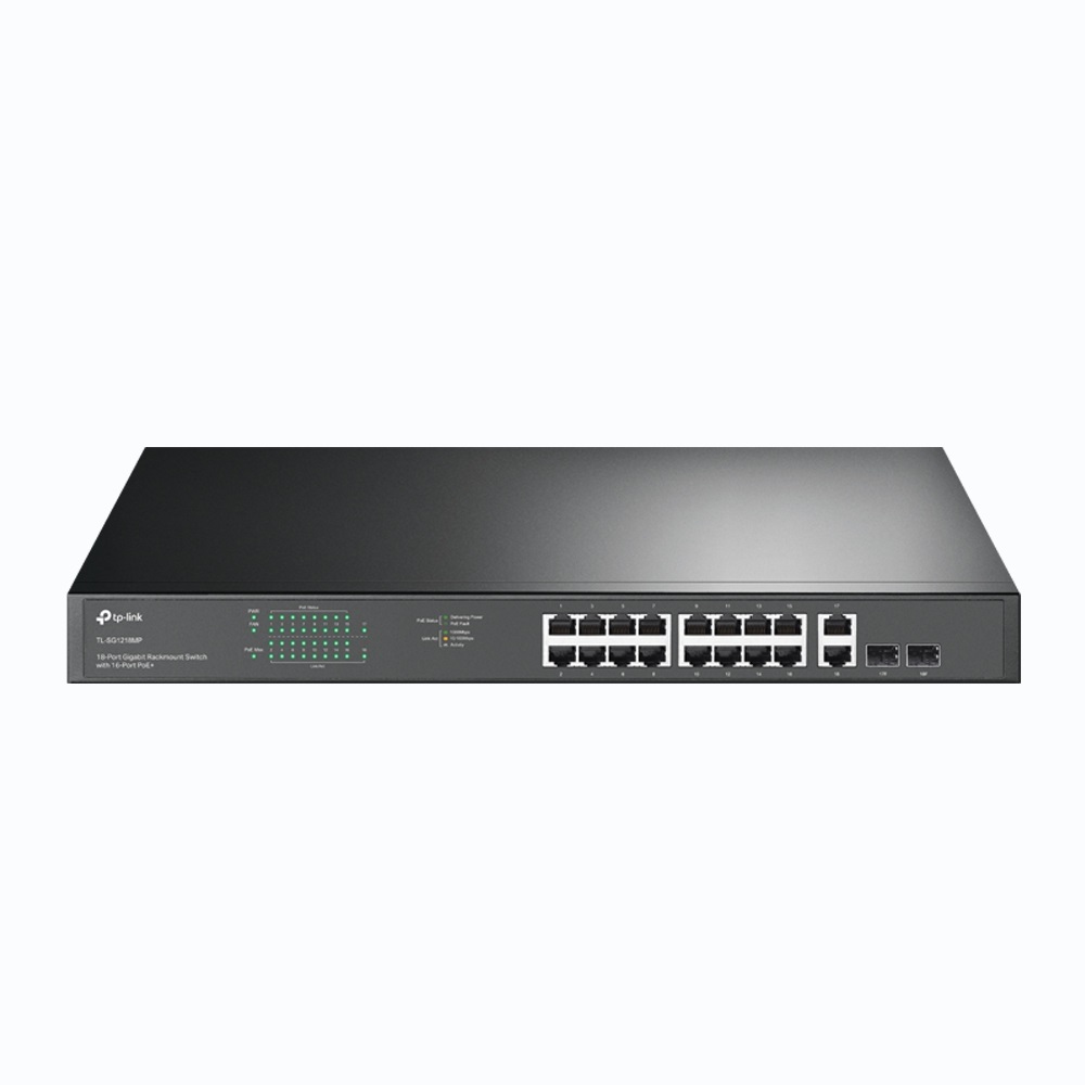 TP-Link TL-SG1218MP Switch di rete Non gestito Gigabit Ethernet 18 porte con Power over Ethernet (PoE) Montaggio Rack 1U
