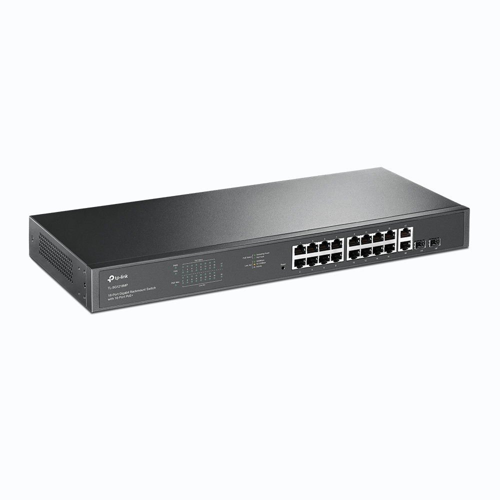 TP-Link TL-SG1218MP Switch di rete Non gestito Gigabit Ethernet 18 porte con Power over Ethernet (PoE) Montaggio Rack 1U