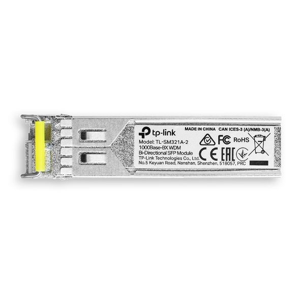 TP-Link TL-SM321A-2 Modulo SFP 1000Base-BX WDM Bidirezionale fino a 2 km Fibra Ottica Monomodale 9/125 µm con Connettore LC