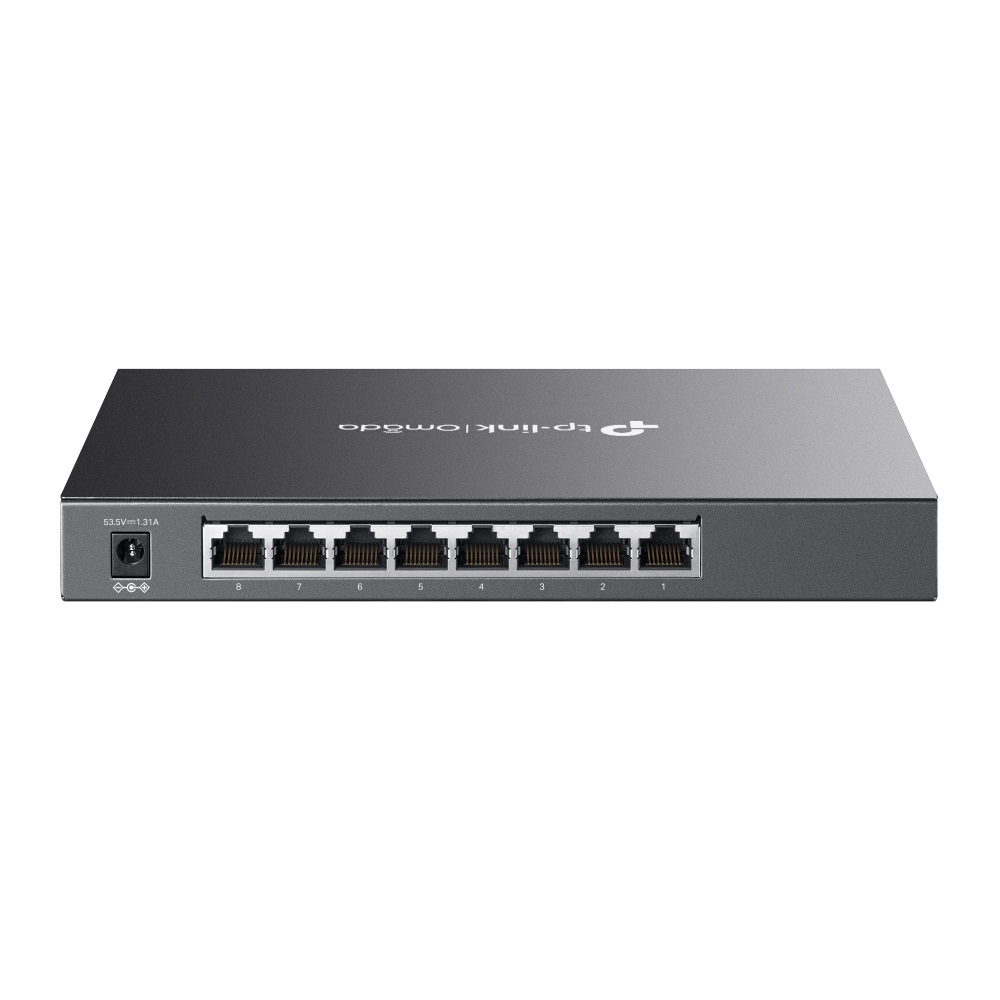 TP-Link TL-SG2008P Switch Gestito L2/L2 con 8 Porte Gigabit Ethernet (10/100/1000) e 4 Porte PoE (62W) - Nero