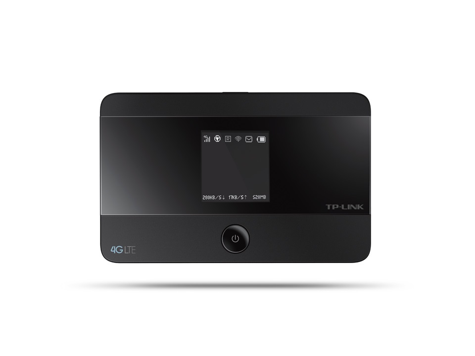 TP-Link M7350 Router Mobile Wi-Fi 4G LTE Nero, Fino a 150 Mbps, Display a Colori, Portatile