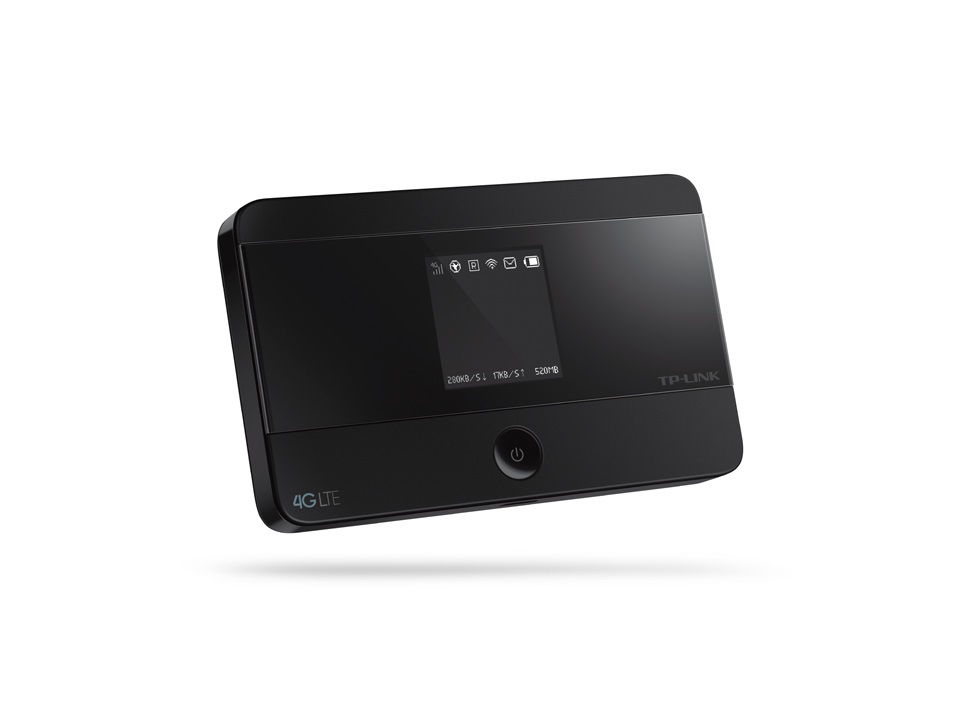 TP-Link M7350 Router Mobile Wi-Fi 4G LTE Nero, Fino a 150 Mbps, Display a Colori, Portatile