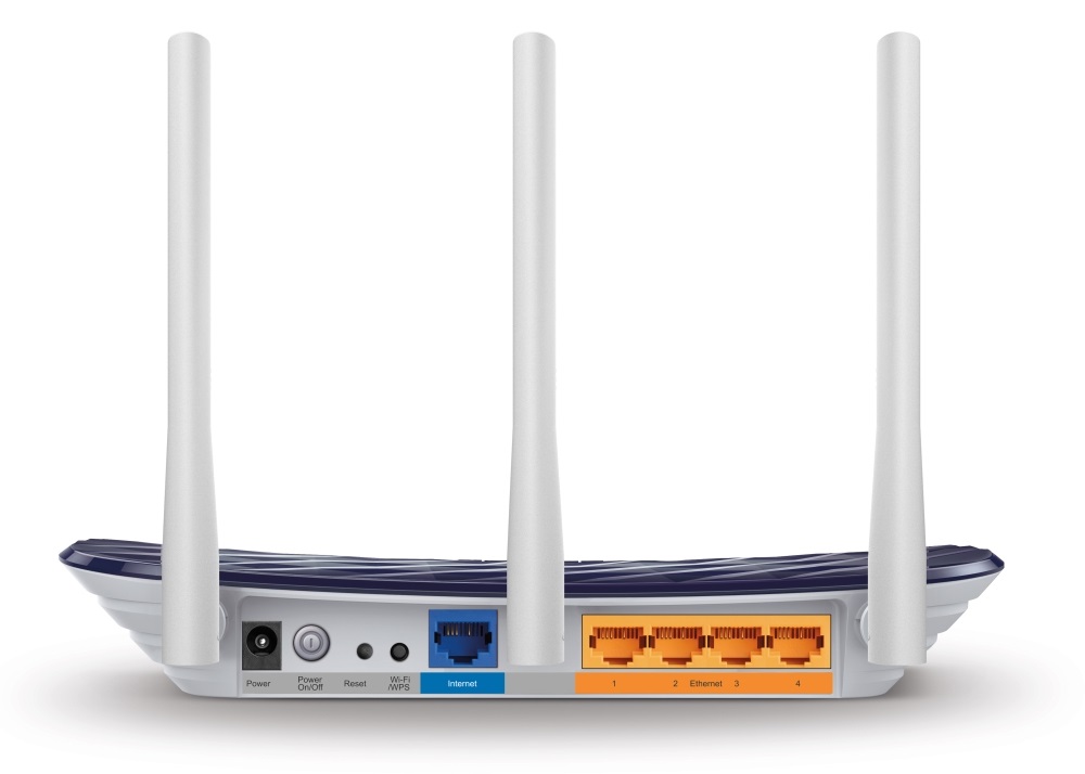 TP-Link Archer C20 AC750 Router Wireless Dual-band (2.4 GHz/5 GHz) con 4 Porte LAN e 1 Porta WAN - Nero e Bianco