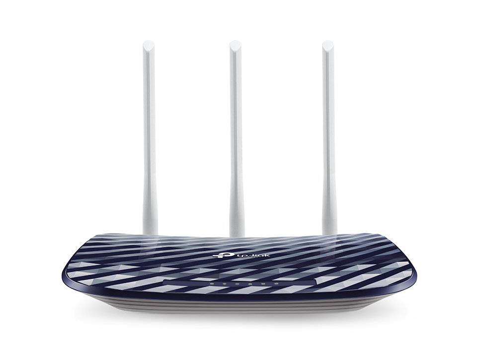 TP-Link Archer C20 AC750 Router Wireless Dual-band (2.4 GHz/5 GHz) con 4 Porte LAN e 1 Porta WAN - Nero e Bianco