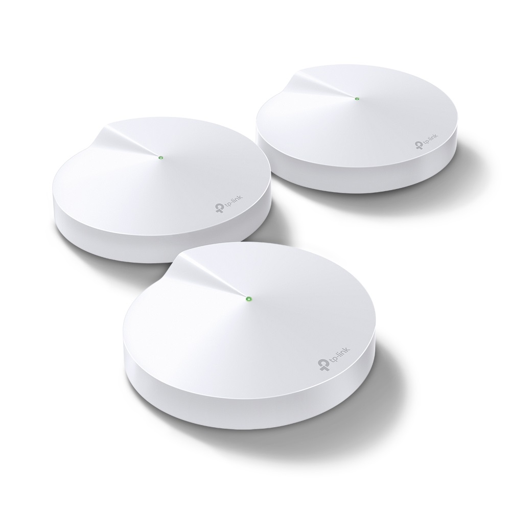 TP-Link Deco M5 3-Pack - Sistema Mesh Wi-Fi Dual-band (2.4 GHz/5 GHz) fino a 1267 Mbps, Wi-Fi 5 (802.11ac), Bianco, Interno