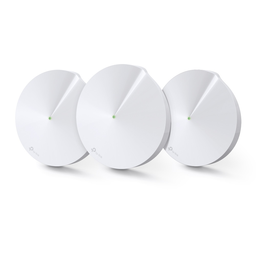 TP-Link Deco M5 3-Pack - Sistema Mesh Wi-Fi Dual-band (2.4 GHz/5 GHz) fino a 1267 Mbps, Wi-Fi 5 (802.11ac), Bianco, Interno