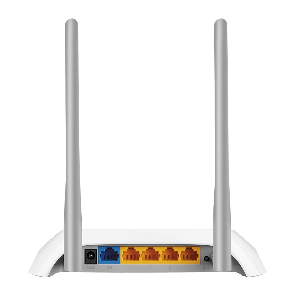 TP-Link TL-WR850N Router Wireless N 300Mbps, Banda Singola (2.4 GHz), 4 Porte LAN 1 WAN, 2 Antenne Fisse, Tasto WPS, Grigio e Bianco