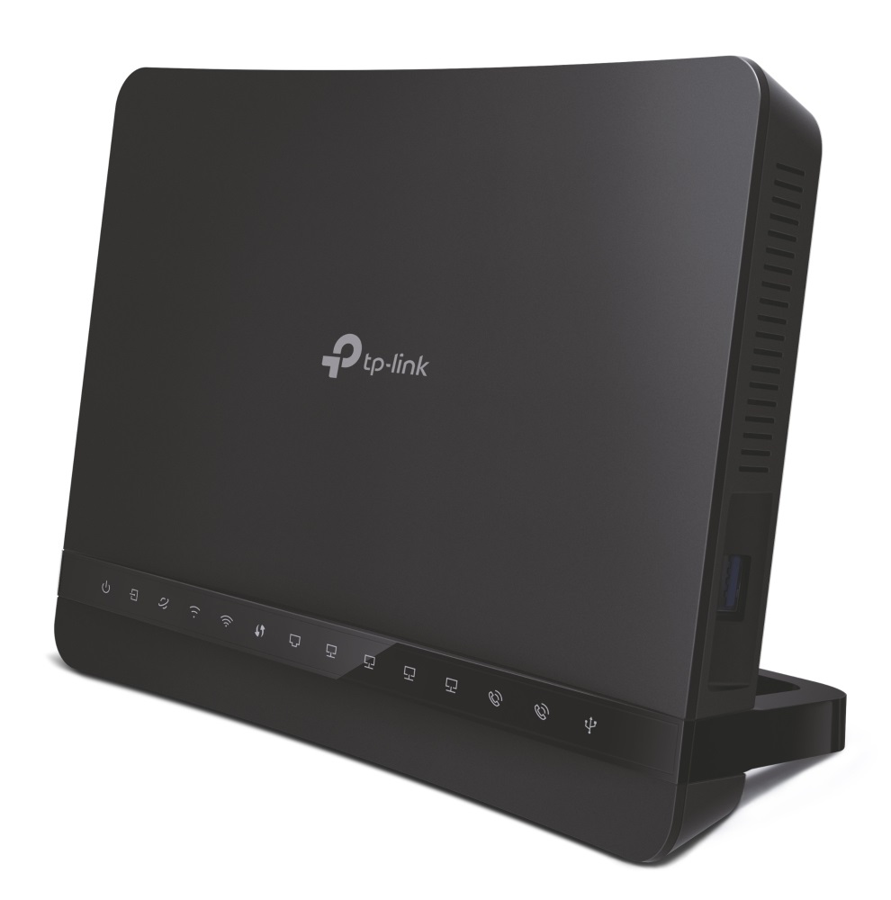TP-Link Archer VR1210v Modem Router EVDSL fino a 300Mbps, Wi-Fi Dual-band AC1200, 4 Porte Gigabit, VoIP, Beamforming e MU-MIMO
