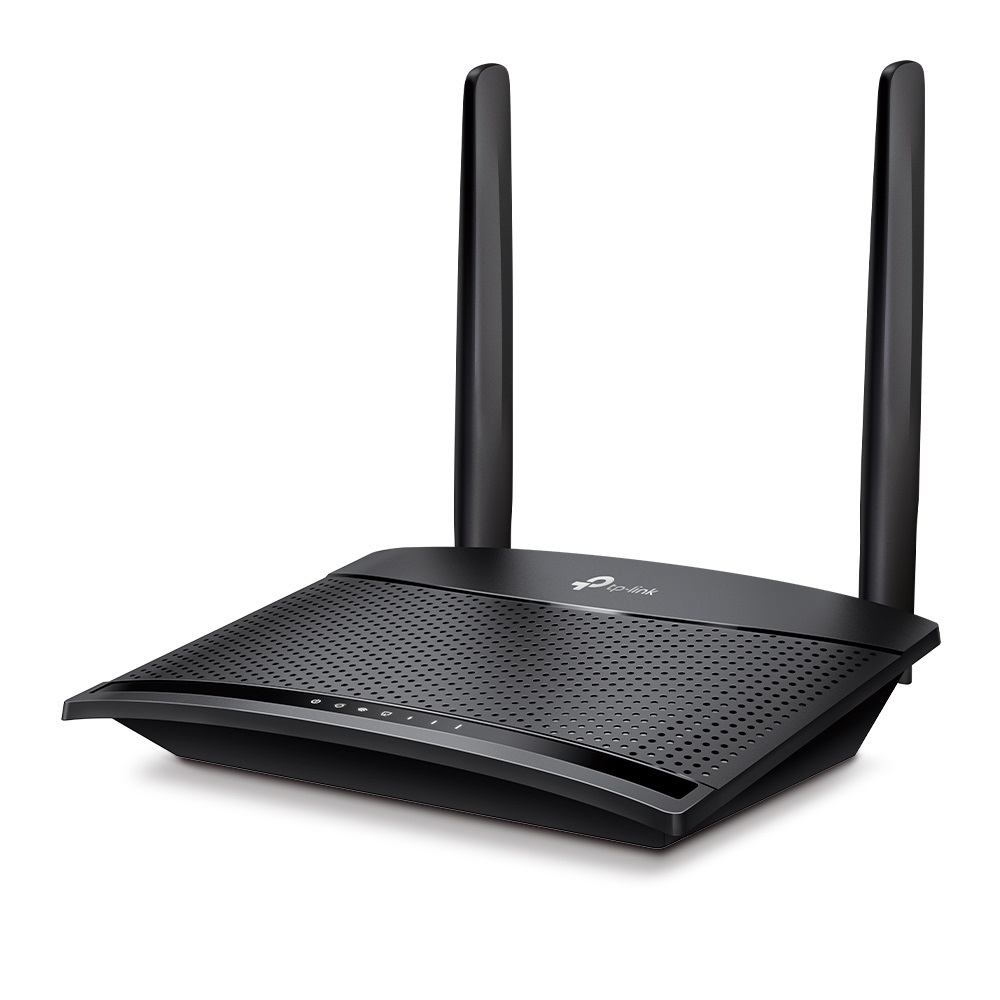 TP-Link TL-MR100 Router Wireless 4G LTE N300 fino a 300 Mbps, Banda singola (2.4 GHz), 1 Porta LAN, Slot per SIM, Antenna Esterno