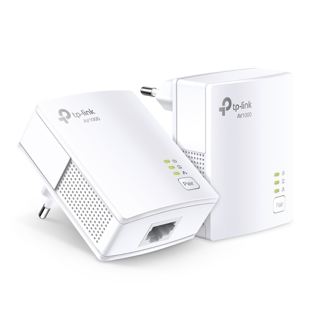 TP-Link TL-PA7017 KIT Adattatore di Rete PowerLine AV1000 1000 Mbit/s con Porta Gigabit Ethernet - 2 Pz