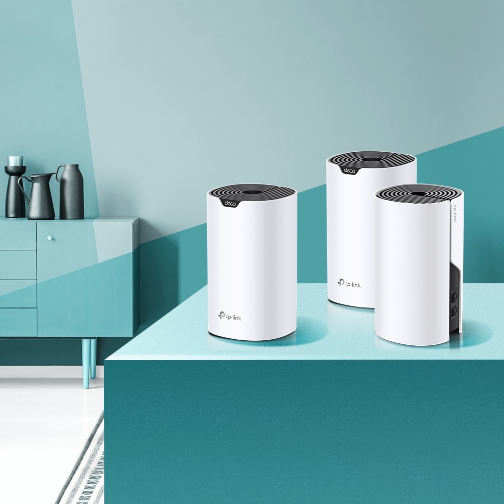 TP-Link Deco S4 (3-pack) Sistema Wi-Fi Mesh Dual-band (2.4 GHz/5 GHz) Wi-Fi 5 (802.11ac) Bianco - Copertura Fino a 510 m², Installazione Facile, Controllo Parentale