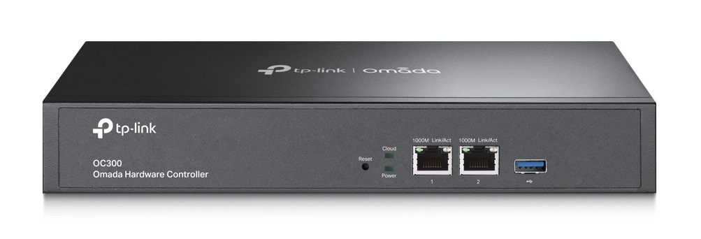 TP-Link OC300 Controller Hardware Omada - Gestione centralizzata Hybrid Cloud, 10/100/1000 Mbit/s, Cablato, Nero, 1200 MHz, 2048 MB DDR4