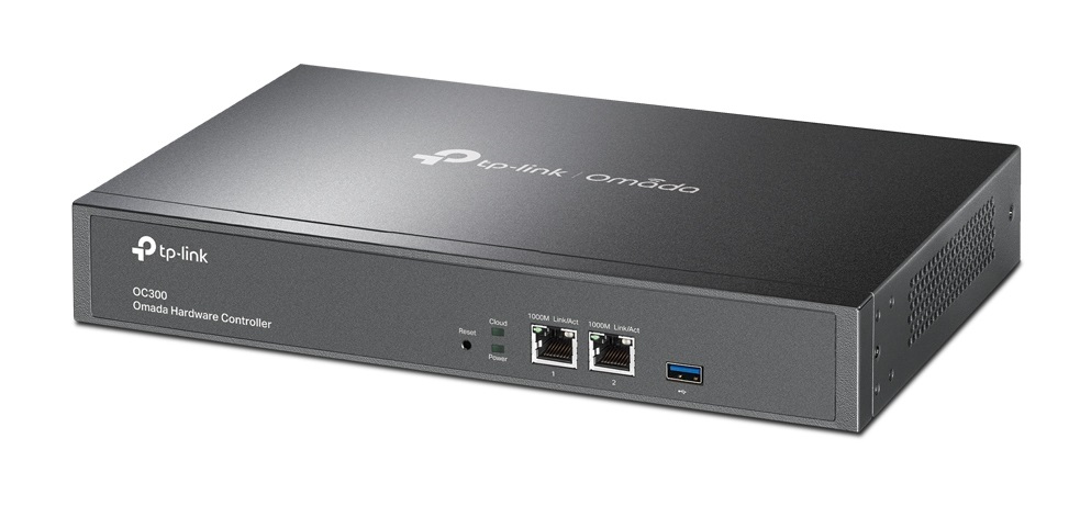 TP-Link OC300 Controller Hardware Omada - Gestione centralizzata Hybrid Cloud, 10/100/1000 Mbit/s, Cablato, Nero, 1200 MHz, 2048 MB DDR4
