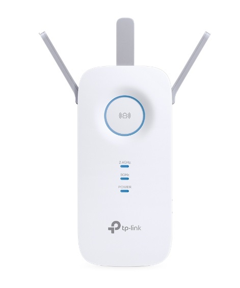 TP-Link RE450 Range Extender Wi-Fi AC1750 - Trasmettitore di rete con velocità 1750 Mbit/s e antenna esterna