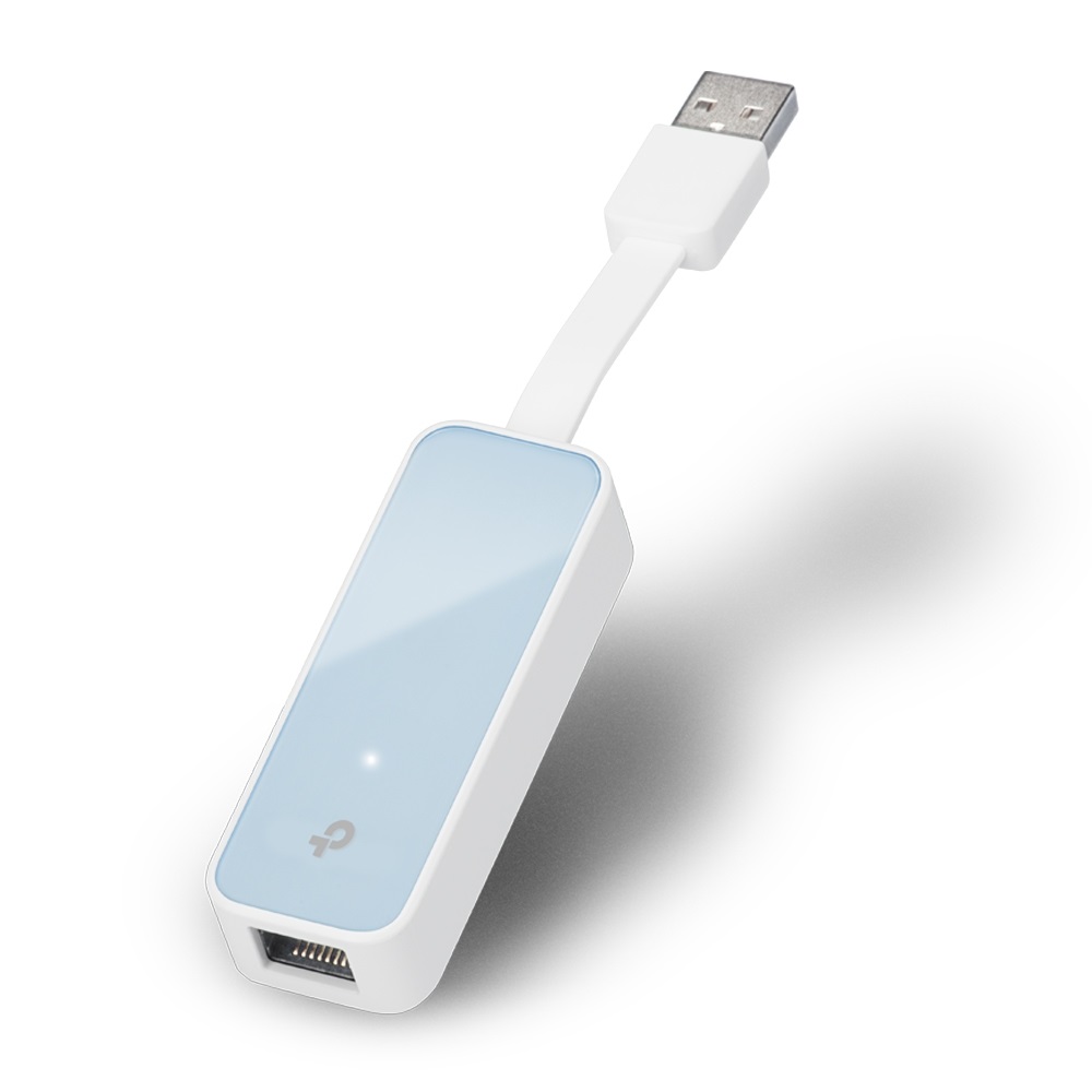TP-Link UE200 Adattatore di rete USB 2.0 a Ethernet 10/100 Mbps, Design Compatto e Portatile, Blu e Bianco