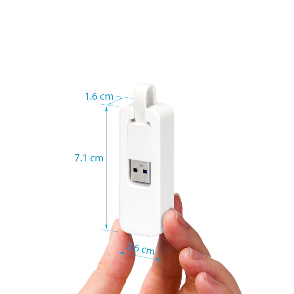 TP-Link UE200 Adattatore di rete USB 2.0 a Ethernet 10/100 Mbps, Design Compatto e Portatile, Blu e Bianco