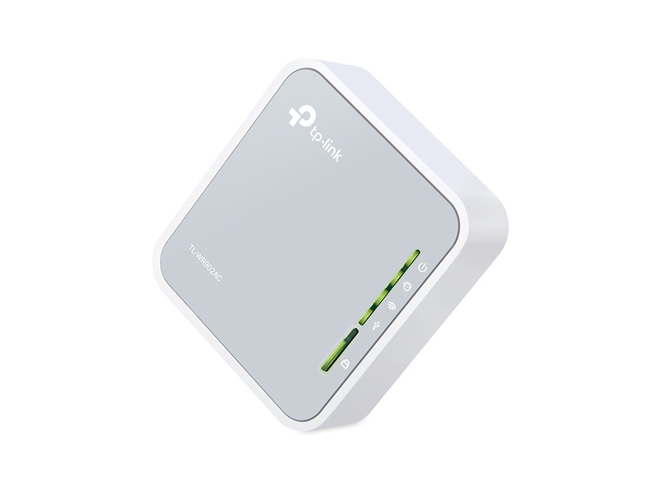 TP-Link TL-WR902AC Router Wireless Portatile Dual-band AC750 (2.4 GHz/5 GHz) con Fast Ethernet e supporto 3G/4G - Bianco
