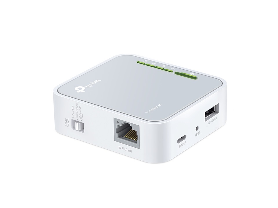 TP-Link TL-WR902AC Router Wireless Portatile Dual-band AC750 (2.4 GHz/5 GHz) con Fast Ethernet e supporto 3G/4G - Bianco