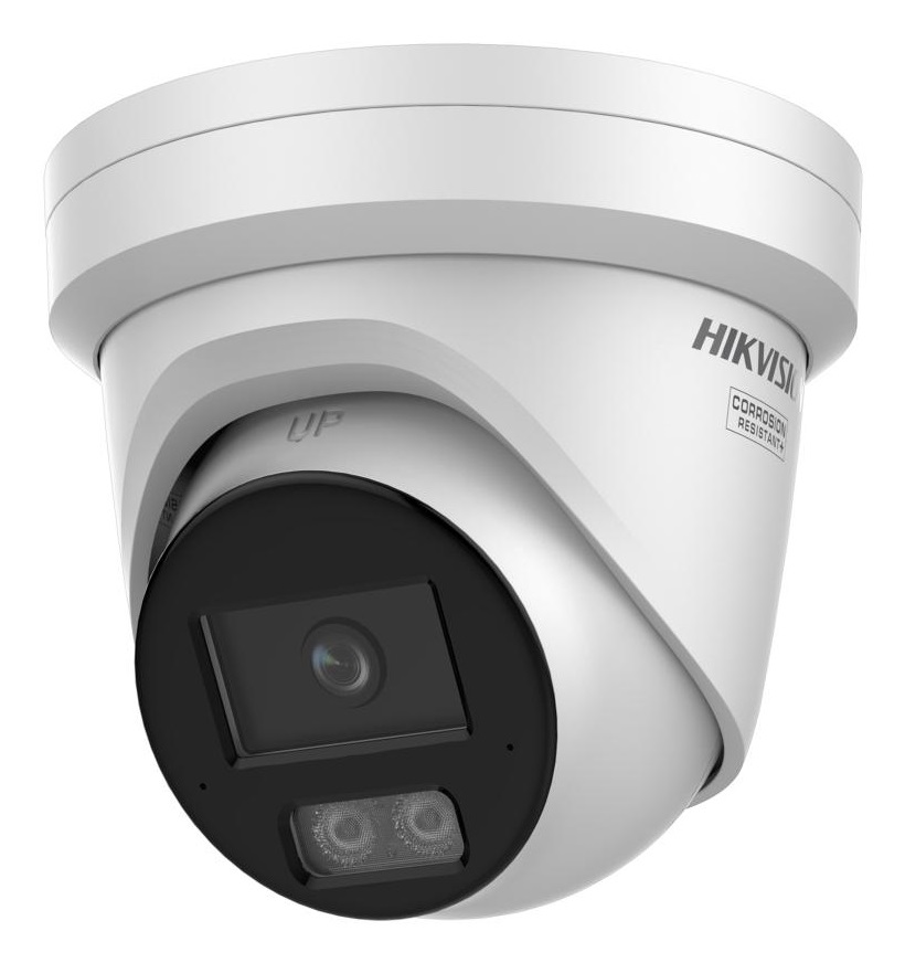 Hikvision Pro Series ColorVu DS-2CD2387G3-LI2UY (2.8MM) Telecamera di Sorveglianza IP per Interno ed Esterno, Risoluzione 4K, Montaggio a Soffitto