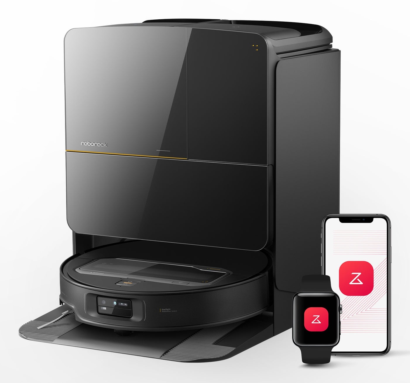 Roborock Saros Z70 - Aspirapolvere Robot Ultra Sottile con 22000 Pa di Aspirazione e Autonomia di 180 Minuti