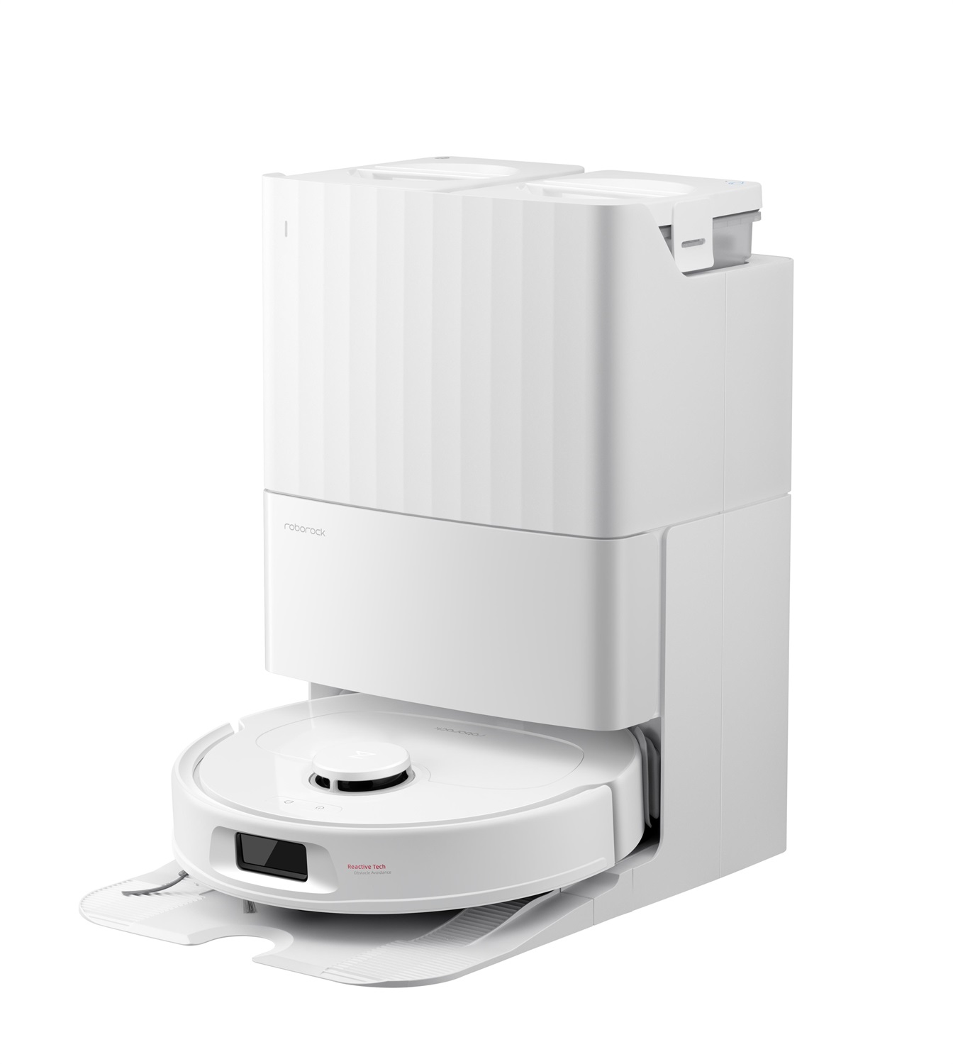 ROBOROCK QR 598 - Robot Aspirapolvere Bianco con Funzione Lava e Aspira, Autonomia 180 min, Contenitore Polvere 2.7 L