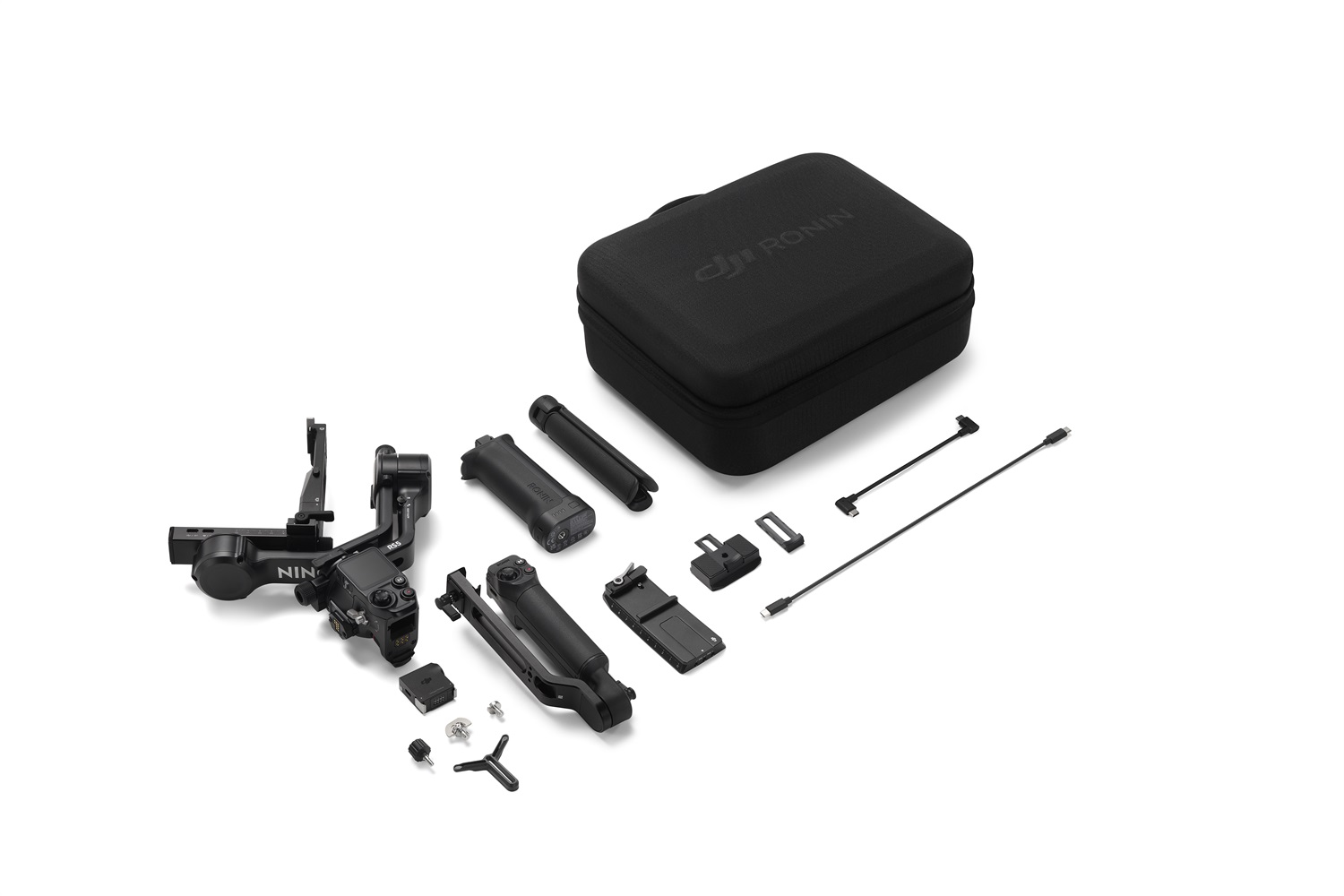 DJI RS 5 Combo - Stabilizzatore per fotocamera con tracciamento intelligente, impugnatura elettronica e capacità di carico di 3 kg