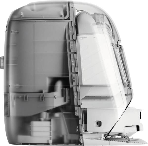 DJI ROMO P Robot Aspirapolvere Lavapavimenti con Mappatura, 25000 Pa, Rilevamento Ostacoli a Livello di Drone, Antigroviglio, Stazione Base Autopulente, 200 Giorni senza Manutenzione, Design Trasparente