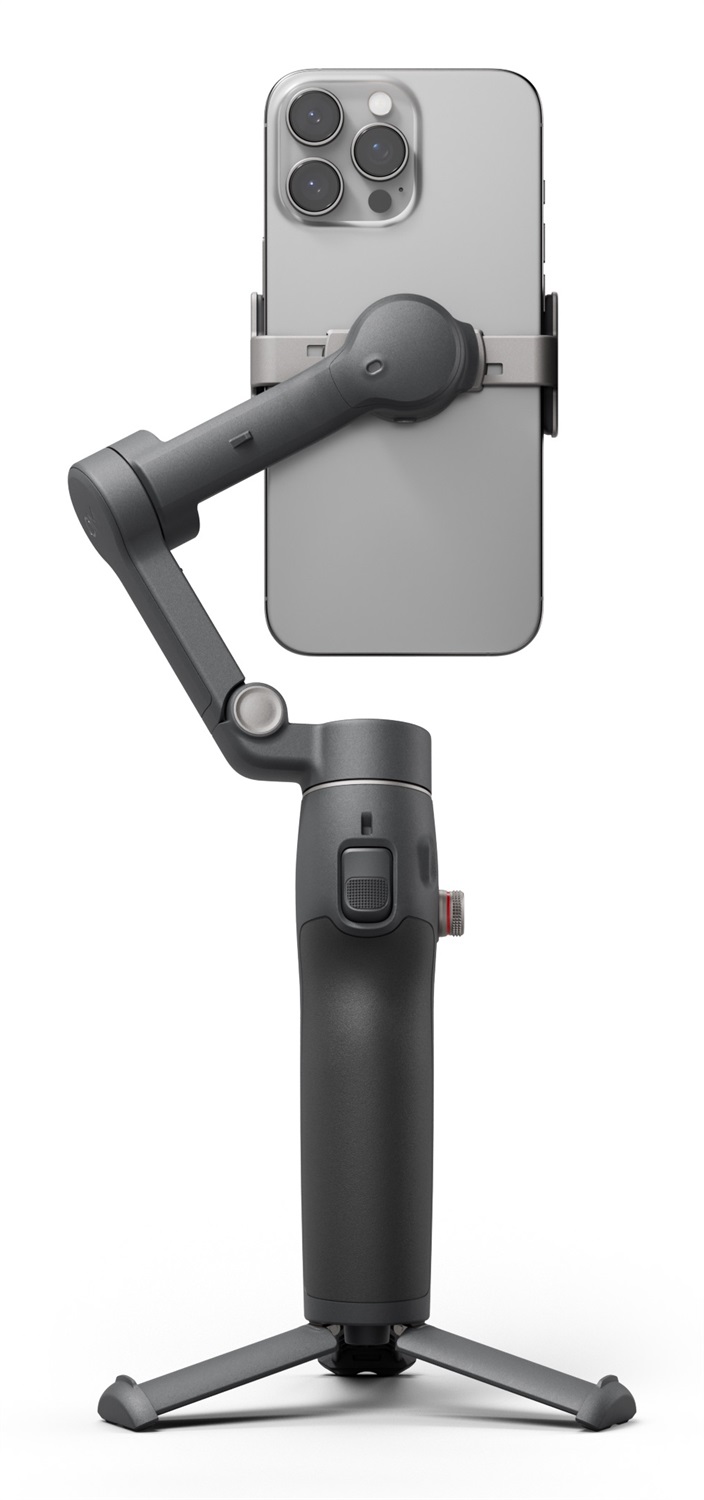 DJI Osmo Mobile 8 Combo Standard - Stabilizzatore per smartphone con rotazione panoramica a 360°, manico telescopico, treppiede integrato e batteria da 10 ore