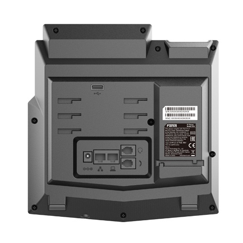 Fanvil FAN-X5Uv2 Telefono IP Gigabit Nero con 16 Linee e Rubrica da 2000 Voci
