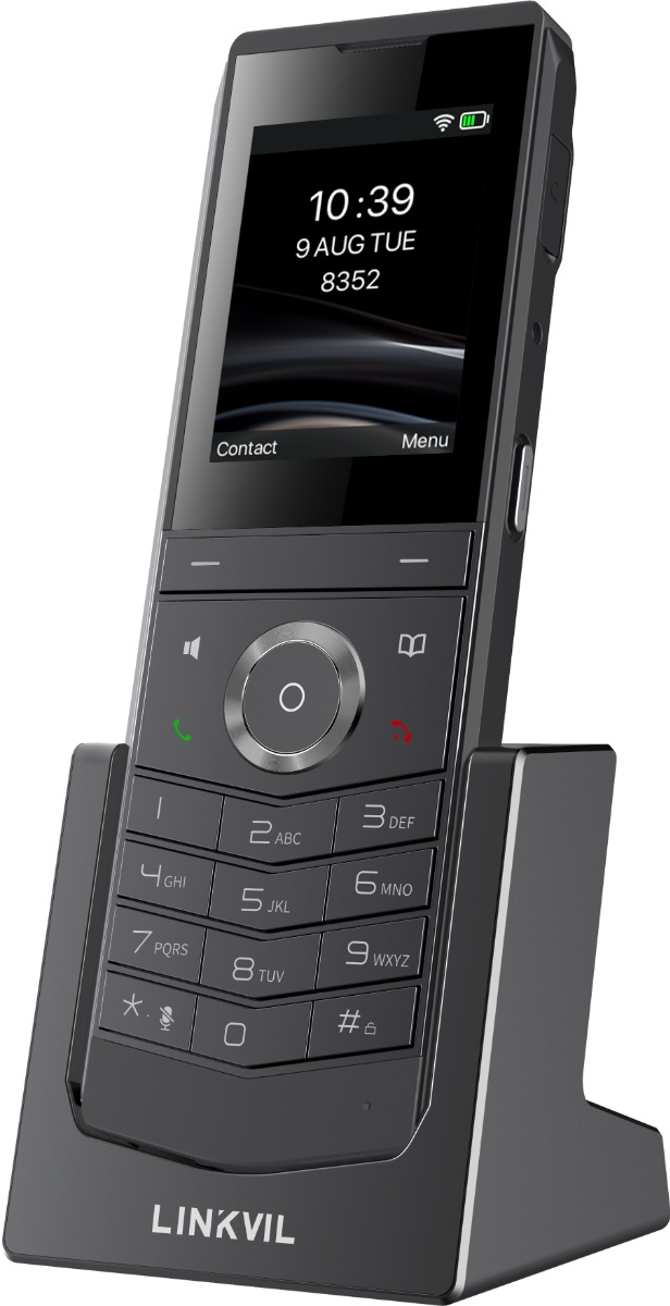 Fanvil W611W V2 - Telefono cellulare IP cordless nero con display LCD 2,4