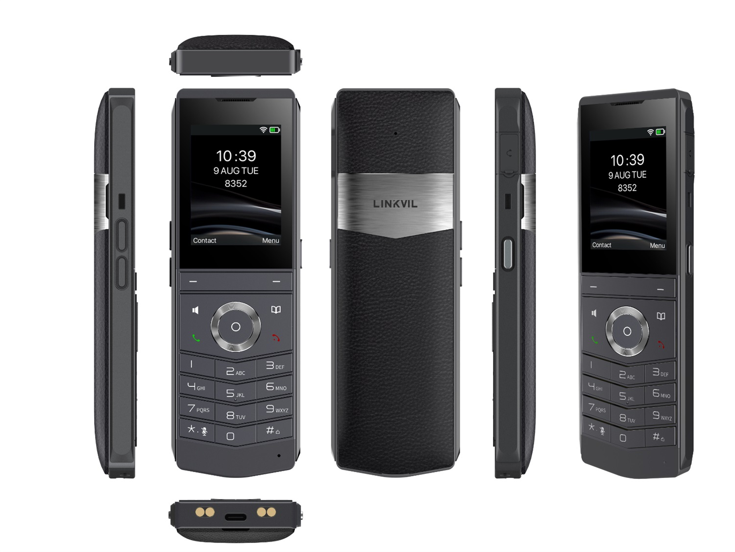 Fanvil W611W V2 - Telefono cellulare IP cordless nero con display LCD 2,4