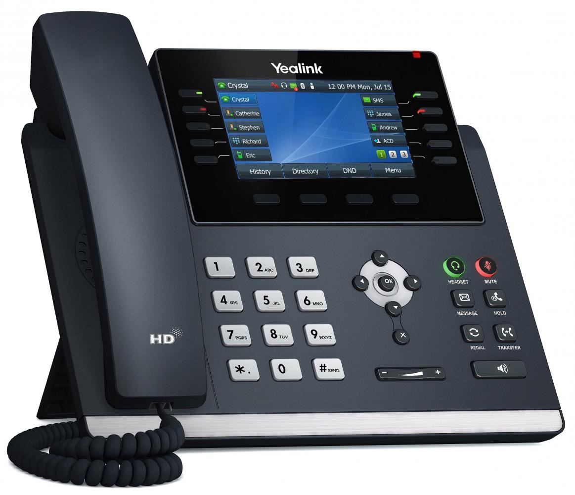 Yealink SIP-T46U Telefono IP Grigio con Display LCD a Colori 4,3